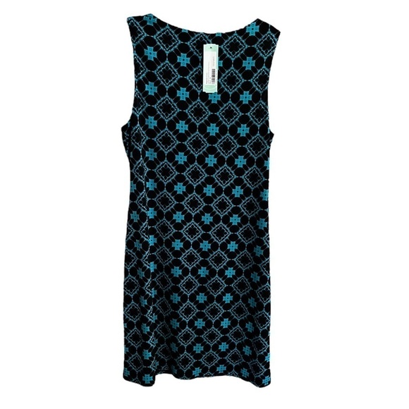 NWT Magnolia Grace Women's Embroidered/Printed Dress Black/Turquoise Sz M - Picture 1 of 6